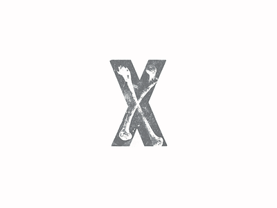 X design texture typography