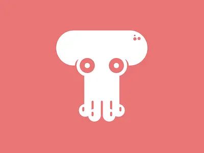 Tenancy Logo Proposal branding initial laravel legs letter logo octopus orange squid tenancy tentacles