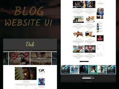 blog website ui blog simple trendy ui