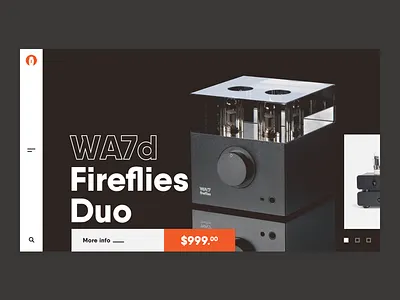 Woo Audio e shop interface modern retro typography ui web website