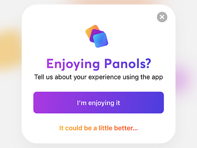Panols Experience branding dialog gradient instagram ios logo modal panols panoramas redesign splits vibrant