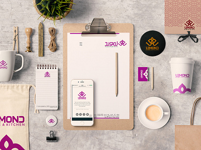 Visual identity lemond brand branding calligraphy etude free icon identity logo logotype minimalist mockup typography