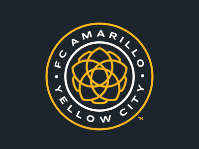 FC Amarillo amarillo ball club crest flower logo petal rose roundel soccer texas yellow