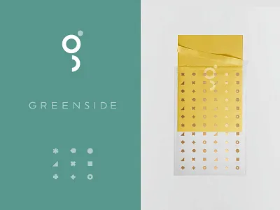Unselected Direction, Greenside apartment branding changing g green icons identity logo monogram pattern