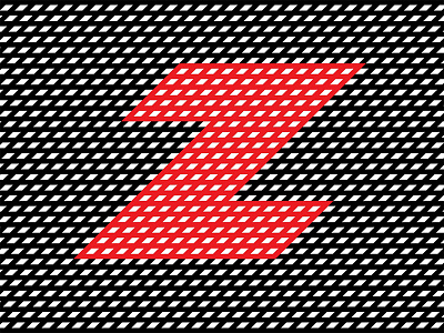 Zig-Zag Z 36daysoftype cross design flat intersect letter lines pattern texture vector z zigzag