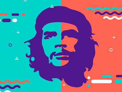 Che argentina che cuba design elements guevara havana illustration military qoute