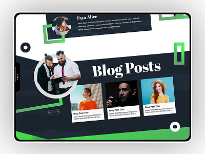 Sales app landing page beard man blog blue carousel footer green landing page marketing sales app slider team website