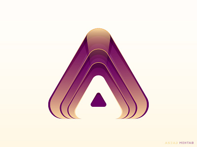 A Logo Design #4 colors creative design gradient illustrator inspiration layers logo logo designer new vector