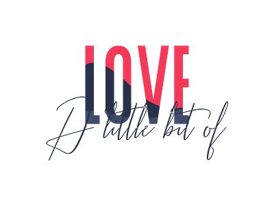 A little bit of love design love print shirt tshirt