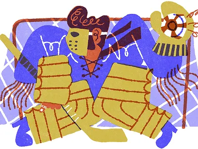 Vegas Golden Knights editorial illustration elvis impersonator hockey illustration las vegas