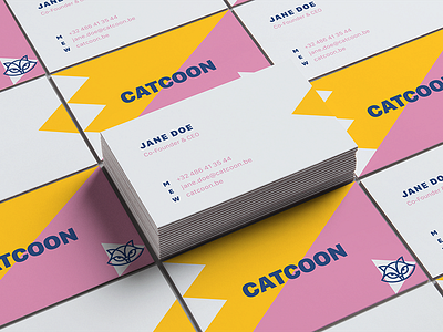 Catcoon Business Card branding business card identity card logo mark symbol