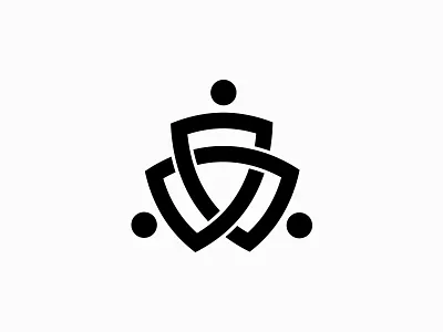 Together 3 circle connection human line link logo people together