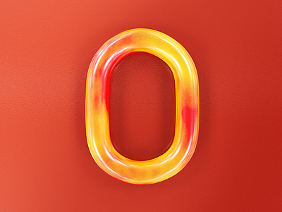 36 days of type - 0 36 days of type 36daysoftype candy food jello jelly noll orange red typography yellow zero