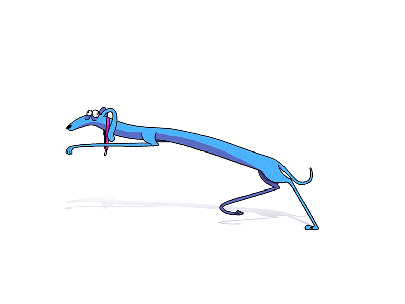 Weiner Dog animation dog gif run run cycle
