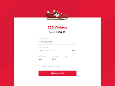 Checkout checkout dailyui design newbalance purchase ui