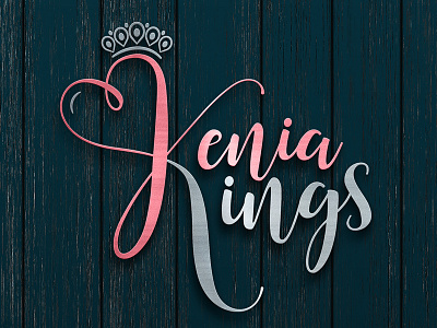 Kenia Kings Logo beauty fashion logo queen