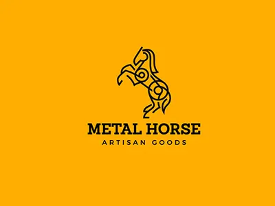 METAL HORSE design logo