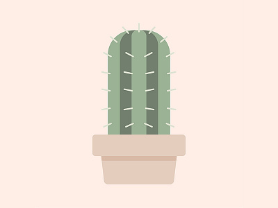 Cactus WIP cactus icon illustration plant pot prick succulent wip