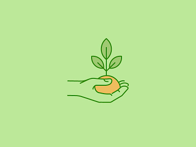 Icon for Annual Report arm earth eco human icon leaves love man nature sprout tree