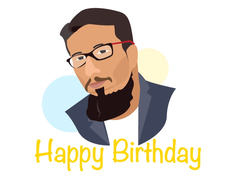 Happy Birthday Sijeesh. illustration motion graphics