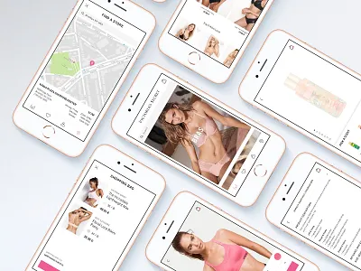 Victoria's Secret app clothing concept design fashion ios secret shop ui ux victorias