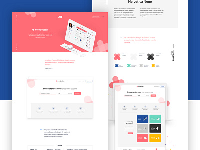 MonDocteur Case Study agency clean dashboard me mon docteur pink rebranding search ui ux white