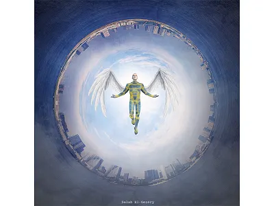 Robot Angel adobe angel art behance color design digital graphic manipulation photomanipulation photoshop robot