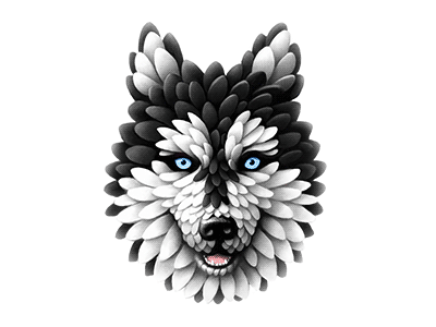 Husky dog husky illustration