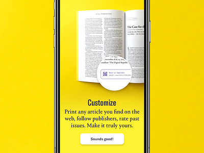 Samizdat 15 app intro magazine onboarding