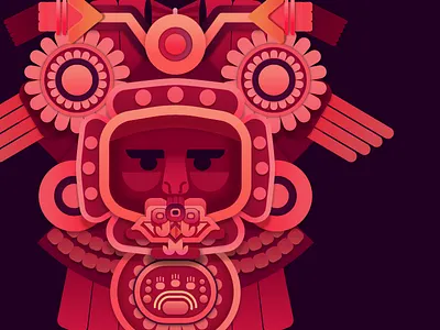 Mayan Astronaut aliens ancient aliens ancient astronauts aztec aztec print flat design maya mayan mayan astronaut photoshop purple red