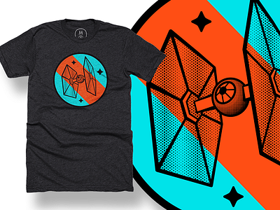 TIE Fighter on Cotton Bureau cotton bureau illustration star wars t shirt tie fighter