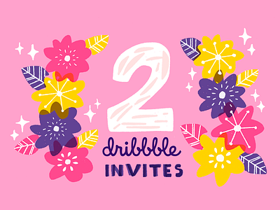 Invitations design dribbble giveaway invitations invite shot two