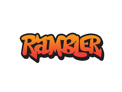 Rambler graffiti hand lettering lettering