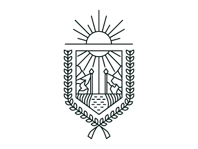 Gate Of River arms coat gate river shield sun