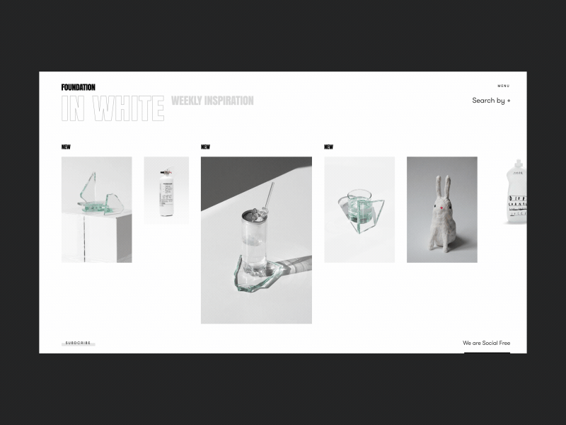 Foundation Marketplace Weekly Inspiration Page animation black foundation gif inspiration marketplace product smooth transition ui ux white