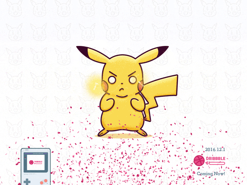 Dribbble Ball have a Pikachu animation dribbble game pikachu