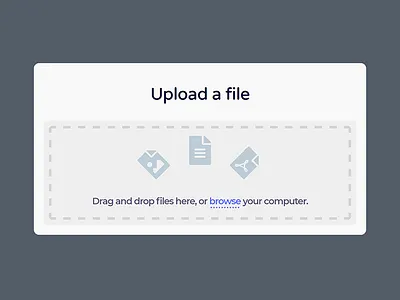 Daily UI #031 - File Upload 031 branding clean dailyui file upload flat product type ui ux visual web