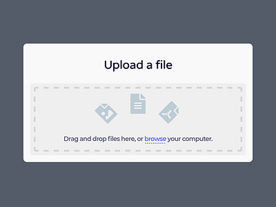 Daily UI #031 - File Upload 031 branding clean dailyui file upload flat product type ui ux visual web