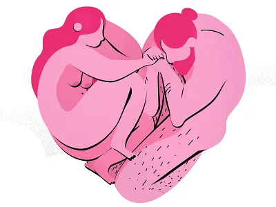 Love amor beard couple family heart love man naked nude passion saint valentine woman