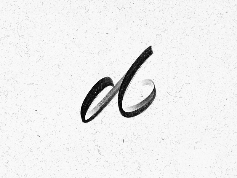 The letter D 36daysoftype b calligraphy challenge lettering