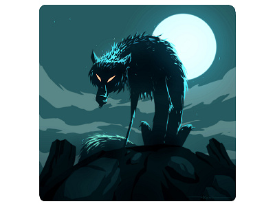 Lone Wolf digitalart illustration vector visualdevelopment wolf