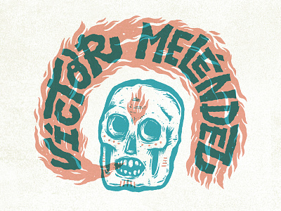 Calaca calavera handlettering lettering skull type typography