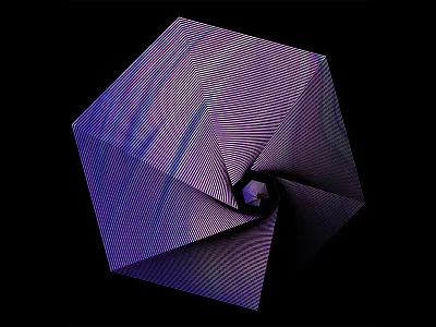 Holographic Hexagon 3d art digital art geometric geometry hexagon hologram iridescent shape