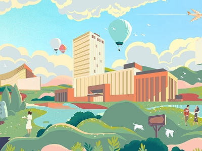 Shanghai JiaoTong University illustration illustration