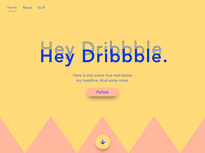 Hey Dribbble. debut flat font hellodribbble heydribbble typo typography ui ux webdesign