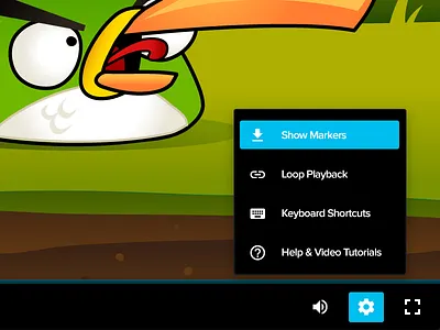 Video Player annotations approval collaboration comments files markup menu player review settings versions video