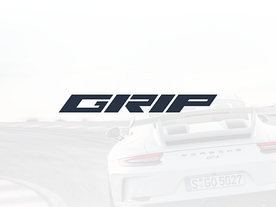 Logo concept for GRIP branding cars interface design logo mark product design