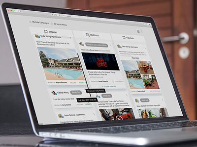 Social Media Dashboard UX Design app design product design social media ui ux