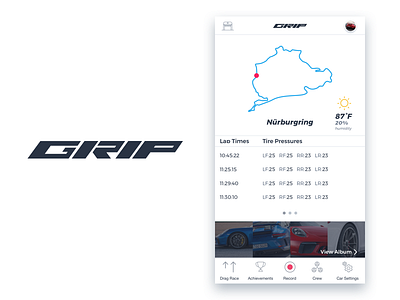 Concept Designs for GRIP branding cars interface design logo product design