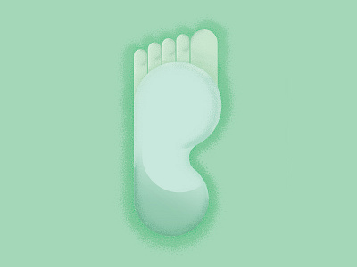 Reflexology foot illustration reflexology